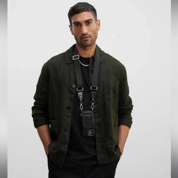 IDEAL OF SWEDEN BLACK FAUX LEATHER NECKLACE/ CROSSBODY IPHONE 12/12 PRO CASE - Picture 10 of 10